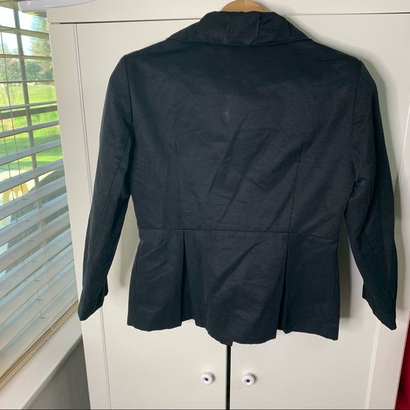 French Connection Gathered Collar Double Breasted Blazer - Picture 7 of 11